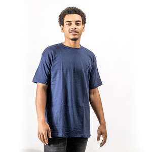 T-shirts décontractés pour hommes, en jersey uni, 100% coton, 200 grammes, coupe ample, manches courtes, col rond, respirant, séchage rapide, compressé - Product Image 1