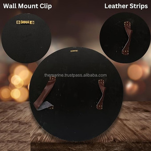 Bouclier en bois imprimé médiéval personnalisé de 24 pouces avec modèle en acier Collection d'armures polies au design de dragon viking pour adultes - Product Image 4