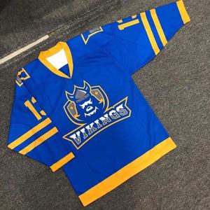 Vente en gros de maillots de hockey sur glace en maille respirante 100% polyester personnalisés uniformes de hockey sur glace par sublimation pour jeunes et adultes - Product Image 1