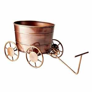 Set of 3 Modern Black Metal <b>Planter</b> with Circular Pattern and Tripod Stand for Indoor Use - Product Image 4