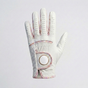 Gant de golf en cuir Cabretta de qualité supérieure, unisexe, main gauche, adhérence douce, motif marbré, fermeture auto-agrippante, respirant, anti-UV, ski, OEM, ODM - Product Image 1