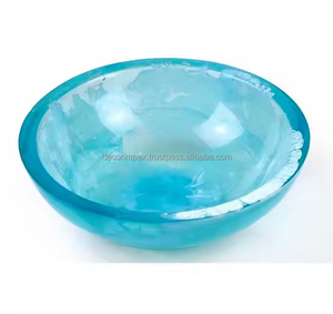 Cuenco para servir de resina brillante hecho a mano, Grado Alimenticio seguro para mesa de cocina, centro de mesa, Decoración de mesa funcional elegante para el hogar - Product Image 2
