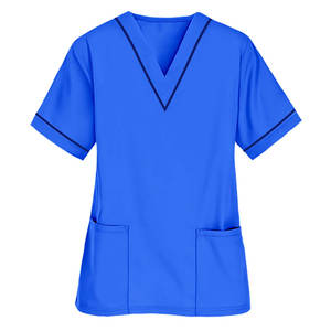 Healthcare Professional Short Sleeve Medical <b>Nurse</b> <b>Tunic</b> Shirt Scrub Top Canvas Wholesale Pakistan Unisex Customizable Uniform - Product Image 3