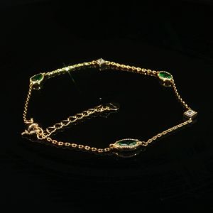 Pulsera de Lujo Chapada en Plata 925 con Moissanita, Corte Marquesa, Engaste de Bisel, Cadena Unisex para Uso Diario, Tendencia AMBER - Product Image 2
