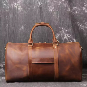 New Arrivals Lightweight Leather Duffle Bag Durable for Heavy Duty Travel and Sports Stitching & Waterproof Base - Product Image 6