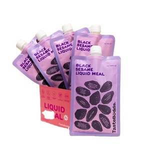 TASTEBUDDS Paquete Conveniente de 5 Unidades, Preparación en 15 Segundos, Sopa Instantánea Vegana en Polvo de Arroz Crujiente con Sésamo Negro, Comida Saludable - Product Image 1