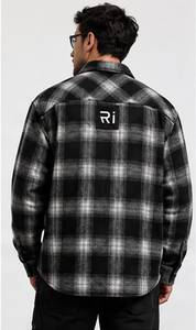 Men's 100% Cotton Yarn Dyed Plaid <b>Flannel</b> Shirt <b>Jacket</b> Long Sleeve Overshirt Single Button Loose Fit Autumn Casual Wear - Product Image 2