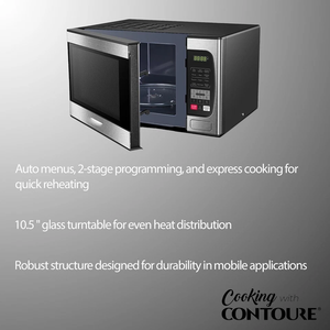Horno de Microondas Integrado R-V, Acabado Inoxidable, 900W, 10 Niveles de Potencia - Product Image 3