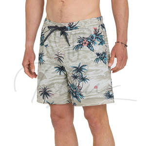 Shorts de Baño para Hombre, Impermeables, con Estampado Digital a Rayas, de Poliéster/Algodón, Largos hasta la Rodilla, para Playa, Surf, Yoga - Product Image 3