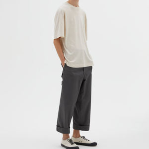 Camiseta de Manga Corta para Hombre, Corte Ajustado, Lisa, de Poliéster/Algodón, con Estampado Digital, Antiencogimiento, Transpirable, de Secado Rápido y Alta Calidad - Product Image 5