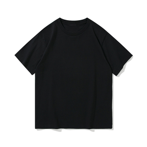 T-shirt en coton à col rond de taille américaine, coupe ample, impression graphique personnalisée par sérigraphie, pour homme - Product Image 2