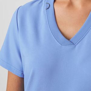 Traje médico unisex más vendido Top de enfermera de manga corta con cuello en V y pantalones a juego Colores y tamaños personalizados disponibles - Product Image 4
