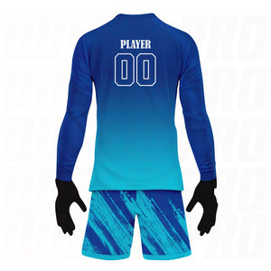 Uniforme de gardien de but de football professionnel pour adultes de haute qualité à bas prix, manches longues, entièrement imprimé par sublimation, logo personnalisé, 100 % - Product Image 3
