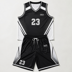 Custom Made Team Jersey Shorts Lightweight Sports Outfit Breathable Athletic Training Wear Men's Basketball Game Uniform Set - Product Image 1
