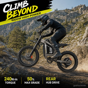 Bici Elettrica da Fuoristrada R19 9000W 72V 40Ah, Alta Potenza, 96KM/H, Bicicletta Elettrica da Montagna per Adulti - Product Image 2