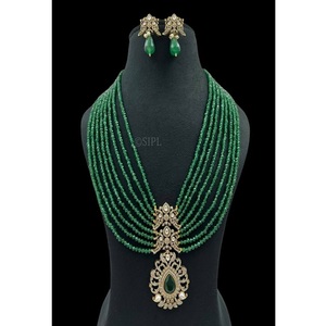 Precioso Conjunto de Collar y Pendientes de Moissanita Chapada en Oro de Calidad Premium, Estilo Kundan, para Boda, Compromiso, Fiesta, Regalo, Uso Tradicional - Product Image 2