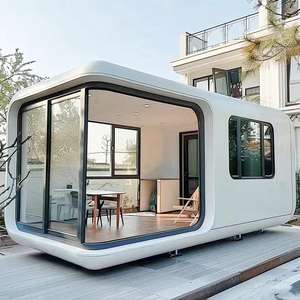 Cabane en acier préfabriquée bon marché, <span class=keywords><strong>mini</strong></span> cabane en acier préfabriquée, construction rapide, portable, 20 pieds, 40 pieds, bureau, pod, maison conteneur étanche - Product Image 5