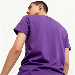 เสื้อยืดผู้ชายไซส์ใหญ่ ผ้าคอตตอนเนื้อหนา ทรงปกติ พิมพ์ลายด้านหน้าได้ตามสั่ง ไม่ยับง่าย - Product Image 4