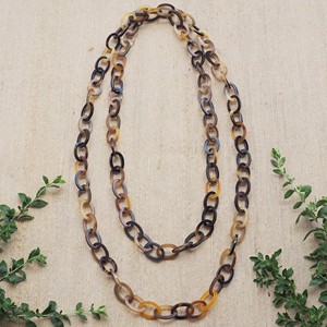 Collier long en corne, bijoux fantaisie pour femmes, colliers à chaîne les plus vendus, fabriqués à la main - Product Image 2