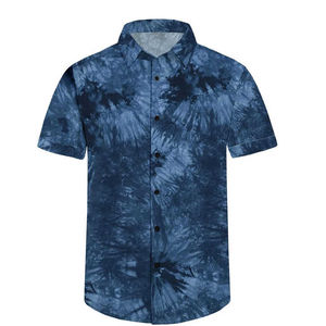 Chemise Hawaïenne Homme Imprimée Fleurs Manches Courtes 100% Coton Sergé Respirante Séchage Rapide pour Plage et Été – Vente en Gros Haute Qualité - Product Image 4