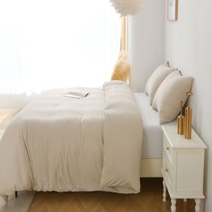 Solid Color King Size Duvet Cover Set 3-Piece Bedding Including 1 Duvet Cover and 2 Pillow Shams Comforter Not Included - Product Image 4