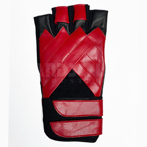 Poignées de main réglables, demi-doigts, sangle de poignet en PU, paume antidérapante, construction durable, boucle, gants de musculation unisexes pour - Product Image 4