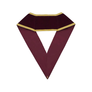 Cadena de insignias masónicas bordadas a medida de alta calidad con collar, fabricante de insignias masónicas, solicite precios al por mayor. - Product Image 3