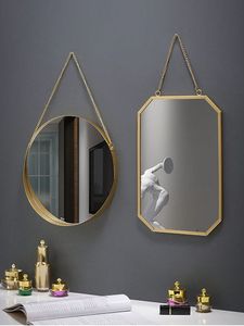 Octagon Shape Hanging Wall <b>Mirror</b> with Metal Border Wall Hanging <b>Mirror</b> | Decorative Golden Border Customized <b>Mirror</b> With Chain - Product Image 6