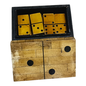 Jeu de dominos en résine d'os antique très populaire pour enfants et adultes – Jeu de société classique pour l'intérieur – Cadeau idéal pour tous les âges - Product Image 3