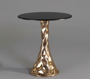 Unique Design Base <b>Side</b> <b>Table</b> For Home Livingroom Use Hotel Villas Decorative <b>Side</b> And End <b>Table</b> With <b>Black</b> Top - Product Image 1
