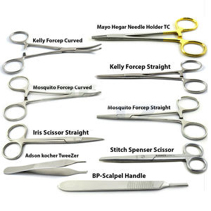 ชุดเย็บแผลสำหรับนักศึกษาแพทย์แบบขายส่ง 9 ชิ้น ทำจากสแตนเลส ชุดฝึกหัดสำหรับนักศึกษาแพทย์ โดย Dentavex - Product Image 1