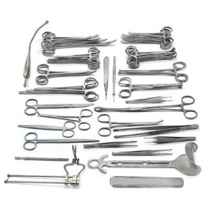 50 PCS General Surgery Laparotomy Instrument Set Basic Surgical <b>Tool</b> Stainless Steel German Quality <b>Storage</b> <b>Box</b> Tegra Manual CE - Product Image 1