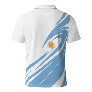 Chemise à manches courtes pour homme, design uni sur le devant, coupe classique, décontractée, respirante, en polyester tricoté, séchage rapide - Product Image 2