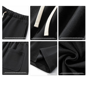 Shorts de sport pour hommes en coton extensible 4 directions, doux, grande taille, haute qualité, prix FOB de gros, personnalisables - Product Image 4