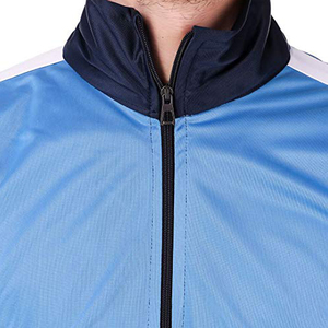 Survêtement Homme Color Block Manches Longues Demi-Zip Sportif Respirant Polyester Coton Automne Coupe Droite Avec Poches Latérales - Product Image 3