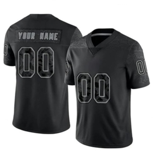 Camiseta de Fútbol Americano Personalizada para Hombre, Verde Oliva, Cuello en V, Manga Corta, Impresión Sublimada, Poliéster que Absorbe la Humedad - Product Image 3