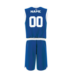 Uniforme de basket-ball personnalisé, logo sur le devant, sans manches, col en V, évacuation de l'humidité, 100% polyester, unisexe adulte, toutes saisons - Product Image 2