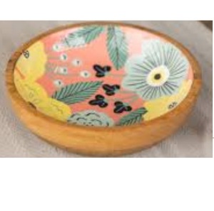 ชามไม้เคลือบพิมพ์ลายสำหรับโรงแรมและรีสอร์ท ใช้เสิร์ฟผลไม้ สลัด และซุป - Product Image 1