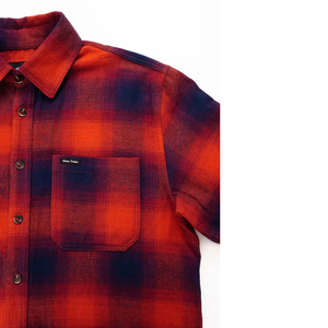 Camisa de Franela a Cuadros de Diseño Moderno para Hombre, Manga Larga, Casual, MOQ Bajo, 220g, Algodón Cepillado, Cuello Vuelto, Talla Americana - Product Image 5