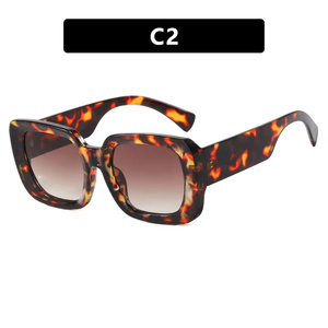 2025 Wholesale Fashion UV400 Oversized Sunglasses Mens Women Custom Logo Luxury Thick <b>Square</b> <b>Frames</b> Rectangle Sun Glasses - Product Image 3