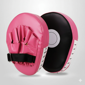 DAWNFROCE - Almohadilla de Entrenamiento de Boxeo Profesional, Transpirable, de Material PU Duradero, Color Plateado y Negro, para Práctica - Product Image 3
