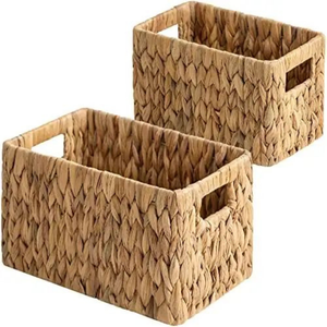 Water Hyacinth <b>Basket</b> Woven <b>Shopping</b> <b>Basket</b> Exporter Handmade Durable Eco Friendly Home Decor for Hotel Resort Supply Price - Product Image 4