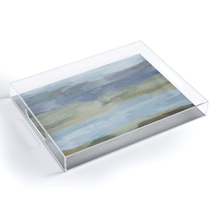 Modern Rectangle Acrylic Serving Tray Customized Eco Friendly Printed Design Breakfast table Bread Snacks Serving Tray - Product Image 6