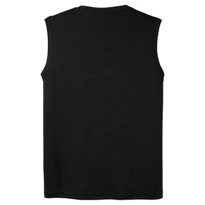 Camiseta sin mangas deportiva de verano con logotipo personalizado para hombre, chaleco holgado de entrenamiento al aire libre sin mangas de talla grande Hip Hop - Product Image 2