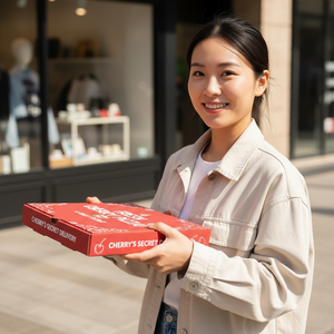 กล่องพิซซ่าพิมพ์ลายตามสั่ง เป็นมิตรกับสิ่งแวดล้อม บรรจุภัณฑ์ส่วนบุคคลสำหรับร้านอาหาร บรรจุภัณฑ์สำหรับส่งพิซซ่า - Product Image 3