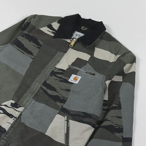 Veste en toile pour homme, style décontracté, col mandarin, manches longues, imperméable et respirante, avec logo personnalisé, vente en gros - Product Image 5