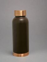 Bouteille d'eau isotherme en cuivre 750 ml, design hexagonal moderne, pour usage extérieur
