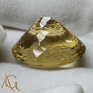 Citrine naturelle en quartz, ovale, sculptée concave, gravée au laser, intaglio, camée, jaune, pierre précieuse en vrac pour la fabrication de bijoux, vente en gros - Product Image 2