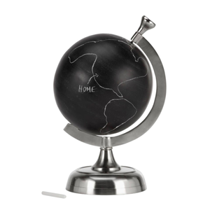 Globo Terráqueo Ejecutivo de Escritorio en Aluminio y Plástico con Mapa Mundial Detallado |   Globo Terráqueo Educativo para Escritorio de Oficina, Mesa de Estudio y Decoración del Hogar - Product Image 1