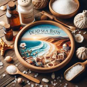 Aromasong Int. Sal del Mar Muerto 100% Natural y Cruda, 2 lb, Sin Perfume, Sal de Baño para el Cuerpo, Adultos, EE. UU., Marca Privada - Product Image 3